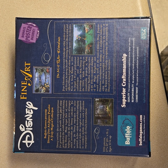 Disney Fine Art Puzzles Cinderella Castle / Snow White set of 2 UNOPENED - Picture 3 of 10